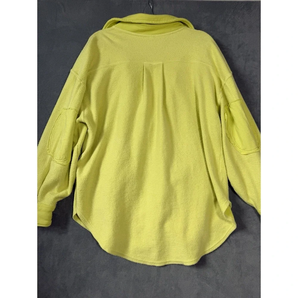 Free People Women's Ruby Jacket Shacket Fleece Luminary Oversized Small